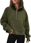 AUTOMET Womens Sweatshirts Half Zip