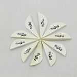 Mangobuy 50PCS Archery 2" Blazer Vane Arrow TPU Fletching Vane for Hunting (white)