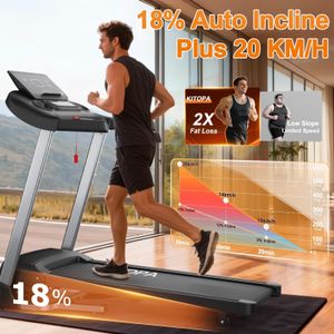 Kitopa 7HP Treadmill – 12MPH High-Speed Running Machine, 2025