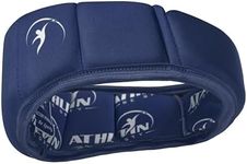 ATHLETIN BE SPORTY – Soft Shell Non-Tackle Headgear, Lightweight, Breathable, Moisture-Wicking, Designed for Flag Football, Soccer, Volleyball, Field Hockey & Figure Skating (Navy Blue, Adult)