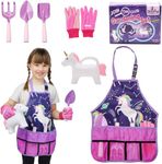 Kids Gardening Set - Childrens Gardening Set - Kids Gardening Tools - Kids Garden Tools - Gardening Tools for Kids - Kids Gardening Kit - Garden Tools for Kids - Unicorn Gardening Set for girls