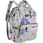 PACKNBUY Diaper Bag for Mom Dad for Travel Baby Bag (Grey)