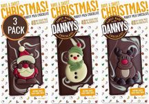 Danny's Christmas Chocolate Gift Box - 3 Large 100g Christmas Chocolate Bars - 1 x Santa, Snowmen, Reindeer - Secret Santa Gifts - Stocking Christmas Eve Box Fillers