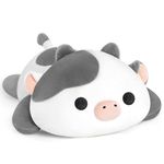 Mewaii Cute Cow Plush Pillow, Kawaii Plushies White Cow Stuffed Toys, Squishy Plushies, Cuddle Body Pillow for Kids & Girls