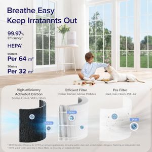 LEVOIT Smart HEPA Air Purifier – WiFi Enabled, Home Allergen Filter