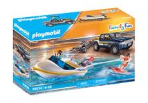 PLAYNMOBIL Pick-Up with Speedboat