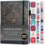 Legend Planner – Weekly & Monthly Life Planner to Hit Your Goals & Live Happier. Organizer Notebook & Productivity Journal. A5 (Mystic Gray)