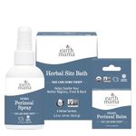 Earth Mama Postpartum Recovery Kit, Take Care Down There® Trifecta with Organic Perineal Balm, Sitz Bath & Herbal Peri Spray, 3-Piece Set