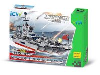 ICW Multifence Changeable 13 in 1 Warship Military Battle Navy Ship Cruise Weapon Building Blocks Bricks DIY Assemble Educational Toys Construction Set 739 pc (31039)