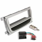 Inex Facia Fitting Kit Silver 1 DIN Silver Car CD Stereo Adaptor Surround IX-FK-FD-107