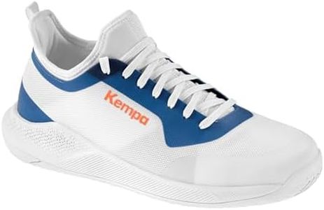 Kempa Unisex Kids Kourtfly Jr Sports Shoes, White Blue, 36 EU