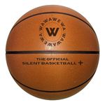 WAWAWEWA The Official Silent Basketball + (New) | Size 7 (29.5") ; Grooved Airless Foam Basketball for Quiet Dribbling and Indoor Training