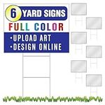 6-Pack of 24x18 Custom Yard Signs w