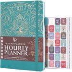 Legend Planner Hourly Schedule – Weekly & Daily Organizer with Time Slots. Appointment Book Journal for Work, Undated, A5 (Viridian Green)