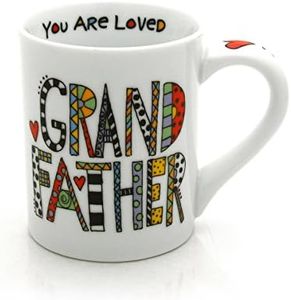 Our Name is Mud “Loved Grandfather” Porcelain Mug, 16 oz.