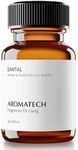 AromaTech Santal Premium Aroma Oil – Inviting & Versatile Home Fragrance with Notes of Sandalwood, Leathery Papyrus & Cardamom for Scent Diffusers, Cold-Air and UltraSonic Scent Machines – 60 mL