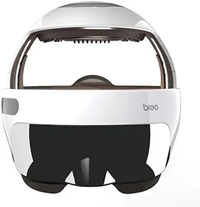 Breo iDream5s Electric Head Massager, Eye & Neck Massage Helmet with Heat, Kneading, Compression, APP Control Scratcher for Relax, Stress Relief, Ideal Gifts