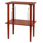 Victrola Wooden Stand for Wooden Music Centers with Record Holder Shelf, Mahogany