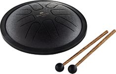Meinl Sonic Energy Steel Tongue Drum 8 Notes 7" with Mallets, Bag — Sound Healing Instrument for Musical Education, Meditation, ASMR, Yoga