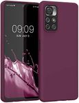 kwmobile Case Compatible with Xiaomi Redmi Note 11S 5G / Poco M4 Pro 5G Case - Soft Slim Protective TPU Silicone Cover - Bordeaux Violet