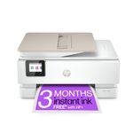 HP ENVY Inspire 7920e All-in-One Wireless Colour Printer with 3 months of Instant Ink Included with HP+, 35-page Automatic Document Feeder, White