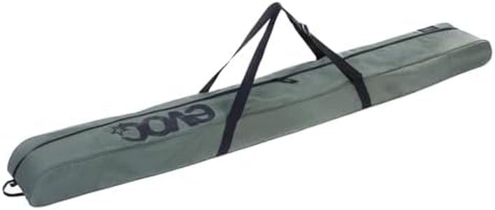 EVOC SKI Bag Skitasche, Skisack (weit aufklappbare Langlauf Tasche, Komprimierungsgurte zur Anpassung des Packvolumens, Ski Case für Ski bis 180 cm und Stöcke, S/M), Dark Olive