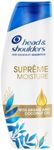 Head & Shoulders Moisturising Shampoo Supreme Moisture Dandruff Shampoo for Soft Hair 6 x 400 ml, Pack of 6