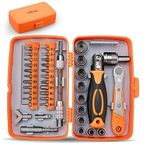 VISLONE 38in1 Multifunctional Ratchet Wrench Screwdriver Set Practical Motorcycle Bicycle Bathroom Air Conditioner Auto Repairs Maintenance Tool Set Household Hardware Combination Tool Set