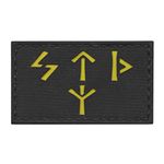 Russian Spetsnaz Norse Runes 2x3.5 Reflective Yellow FSB Alpha Group Russia Special Forces Tactical Morale Hook&Loop Patch