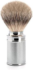 MÜHLE Traditional Silvertip Badger Shaving Brush | Chrome Plated Stainless Steel Handle | Luxury Shave Accessory for Men