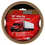 BDK SW-351-BG Motor Trend Beige 18" Big Rig Steering Wheel Cover (XL)