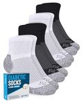 Doctor's Select Ankle Diabetic Socks for Women and Men - 4 Pairs | Diabetic Ankle Socks for Women | Neuropathy Socks, Neutrals Pack - 4 Pairs, Large