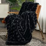 Cozy Bliss Faux Fur Throw Blanket f