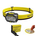Nitecore UT27 800 Lumen Running Headlamp, USB-C Rechargeable, Lightweight Perfect for Ultra-Trail, Hiking with White Light, Warm Light, and Red Light Sticker