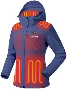 Venustas Women's Waterproof Heated Jacket with Battery & Detachable Hood