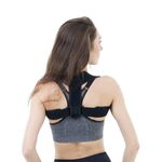 Posture Corrector for Women and Men,Adjustable Upper Back Brace, Breathable Back Support straightener, Providing Pain Relief from Lumbar, Neck, Shoulder, and Clavicle, Back. (1)