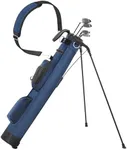 Sturdum Golf Lightweight Stand Bag, Portable Golf Carry Bag with Insulated Cooler Pocket, Easy to Carry and Ideal for Driving Range, Pitch n Putt, Par 3, Executive Courses, Dark Blue