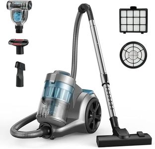 HawKam 1700W Canister Vacuum, 45Kpa Bagless HEPA for Pet Hair, Hard Floor