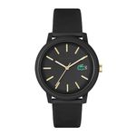 Lacoste Analogue Quartz Watch for Men with Black Silicone Bracelet - 2011233