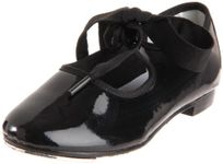 Dance Class T100W Patent Flexible Tap Shoe (Toddler/Little Kid), Black, 8.5 Toddler