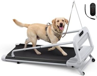 Lastforever Dog Treadmill for Small & Medium Dogs, Quiet 2.5HP Motor, Remote Control, LED Display, Indoor Pet Exercise Treadmill with Safety Leash (Small/Medium/Large/6.5MPH/Incline)