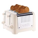 Dualit 46213 4 Slot Lite Toaster in Canvas White Finish