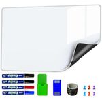 White Board, Fridge Whiteboard, Magnetic White Board with New Dirt Repellent Technology, Whiteboard for Wall, Magnetic Dry Erase Board,35" x 17"