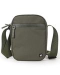 Destinio Small Crossbody Sling Bag for Men and Women - Waterproof Pocket and Zippers, Anti Theft Locking - Stylish Mini Side Bag for Man for Mobile, Passport (Olive Green, Small)