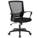 BestOffice Mesh Computer Rolling Swivel Modern Executive Chair Adjustable Stool Back Support for Adult ，Black