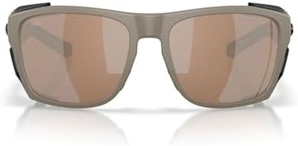 Costa Del Mar King Tide 6 Sunglasses, Matte Sand/Copper Silver Mirrored 580G, 58 mm