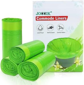Commode Liners for Bedside Commode Vanilla Scented 100pcs Disposable Bags Universal Fit Most Standard Toilet Chair Bucket