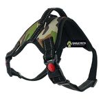 Eagle Pets No Pull Reflective Dog Harness, Breathable Adjustable Comfort, for Small Medium Large Dogs, Best for Training Walking Easy to Control. (Small, Camo)