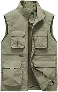 Outdoor Fish Cargo Vest Gilet Light Weight Sleeveless Jacket Cycling Hunting Camping Photography Waistcoat for Man