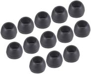 sourcing map Replacement Silicone Ear Tips Earbuds Bud Small Size Earbuds Tips for Earphones Black 24 Pcs